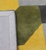 Multicolor Wool Abstract 5 x 8 Feet Hand Tufted Carpet