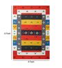 Multicolor Wool Rectangle 4 x 6 Feet Dhurrie