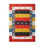 Multicolor Wool Rectangle 4 x 6 Feet Dhurrie