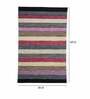 Multicolor Wool 3 ft X 5 ft Hand Woven Dhurrie