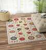 Multicolor Wool Abstract Suzani 5 x 8 Feet Hand Tufted Carpet