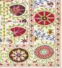 Multicolor Wool Abstract Suzani 5 x 8 Feet Hand Tufted Carpet