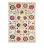 Multicolor Wool Abstract Suzani 5 x 8 Feet Hand Tufted Carpet