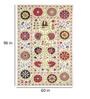 Multicolor Wool Abstract Suzani 5 x 8 Feet Hand Tufted Carpet