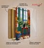 Multicolour & Gold Cat Rectangular Wall Art 12 x 18 Inch