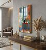 Multicolour & Gold Cat Rectangular Wall Art 12 x 18 Inch