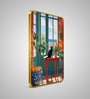 Multicolour & Gold Cat Rectangular Wall Art 12 x 18 Inch