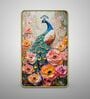 Multicolour & Gold Peacock Rectangular Wall Art 12 x 18 Inch