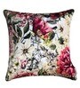 Multicolor Floral Leafy Velvet 16 x 16 Inches Cushion Cover