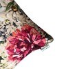 Multicolor Floral Leafy Velvet 16 x 16 Inches Cushion Cover