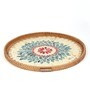 Multicolour  Cane Round Serving Tray