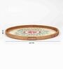 Multicolour  Cane Round Serving Tray