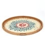 Multicolour  Cane Round Serving Tray