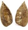 Multicolour 2 Buddha Face Brass Wall Mask