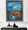Multicolour 24K Gold Plated Fisherman Framed Tanjore Painting