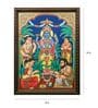 Sathyanarayanan Antique Tanjore Painting, 24 Carat Gold Foil with Frame Mangala Arts