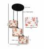 Rayen Multicolour Cotton Fabric Cluster Hanging Light