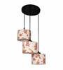 Rayen Multicolour Cotton Fabric Cluster Hanging Light