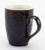 Wyatt 300ml Blue & Gold Ceramic (Set of 6) Coffee Mug