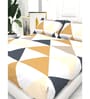 Abstract 210 TC Microfiber 1 Bedsheet,  2 Pillow Covers Cider King Collection