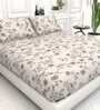 Abstract 210 TC Microfiber 1 Bedsheet,  2 Pillow Covers Cider King Collection