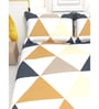 Abstract 210 TC Microfiber 1 Bedsheet,  2 Pillow Covers Cider King Collection