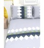 Abstract 210 TC Microfiber 1 Bedsheet,  2 Pillow Covers Cider King Collection