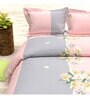 Abstract 210 TC Microfiber 1 Bedsheet,  2 Pillow Covers Cider King Collection