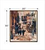Traditional Flair Multicolor Canvas Framed People and Places Art Print