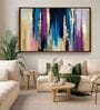 Pictorial Type Multicolor Canvas Framed Art Print