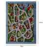 Multicolour Abstract Wool 9.9 x 6.6 Feet Anti Slip Kids Floor Mat