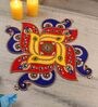 Multicolour Acrylic Swastik Peacock Rangoli