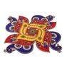Multicolour Acrylic Swastik Peacock Rangoli