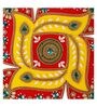Multicolour Acrylic Swastik Peacock Rangoli