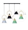 Aelia Multicolour Metal Shaded Chandelier
