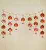 Maroon Assorted Artificial Flowers Handmade Bandarwar, Toran For Main Door