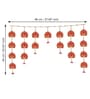Maroon Assorted Artificial Flowers Handmade Bandarwar, Toran For Main Door