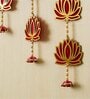Maroon Assorted Artificial Flowers Handmade Bandarwar, Toran For Main Door