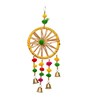 Maroon Assorted Gota Patti Bangle & Bells Decorative Wall Door Hangings Toran (Set of 10)