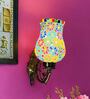 Multicolour B22 holder Metal & Glass Uplight Wall Scone