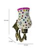 Multicolour B22 holder Metal & Glass Uplight Wall Scone