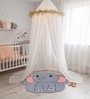 Multicolour Baby Elephant 31x26 Inches Anti Skid Shape Rug