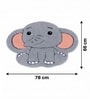 Multicolour Baby Elephant 31x26 Inches Anti Skid Shape Rug