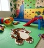 Multicolour Baby Leo 31x21 Inches Anti Skid Shape Rug