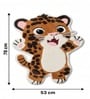 Multicolour Baby Leo 31x21 Inches Anti Skid Shape Rug