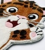 Multicolour Baby Leo 31x21 Inches Anti Skid Shape Rug