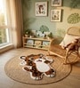 Multicolour Baby Leo 31x21 Inches Anti Skid Shape Rug