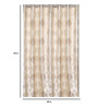 Cream Polyester Traditional 7FT Light Filtering Eyelet Door Curtains (Pack of 2)