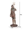 Multicolour Bonded Bronze Lord Shiva Idol Standing Shiv Ji