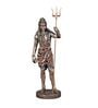 Multicolour Bonded Bronze Lord Shiva Idol Standing Shiv Ji